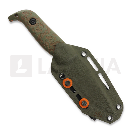 PG Knives Spire, Digi Camo Green G-10, Cerakote