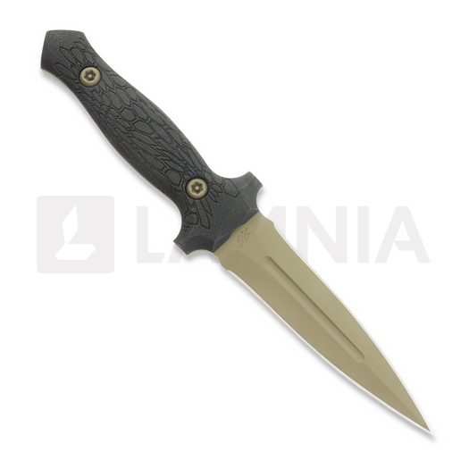 PG Knives Stealth Dagger, Kryptek Black G-10, Cerakote