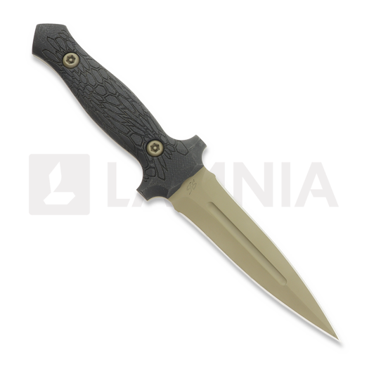 PG Knives Stealth Dagger, Kryptek Black G-10, Cerakote