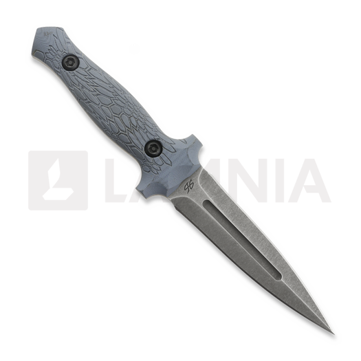 PG Knives Stealth Dagger, Kryptek Blue G-10, Acid Wash