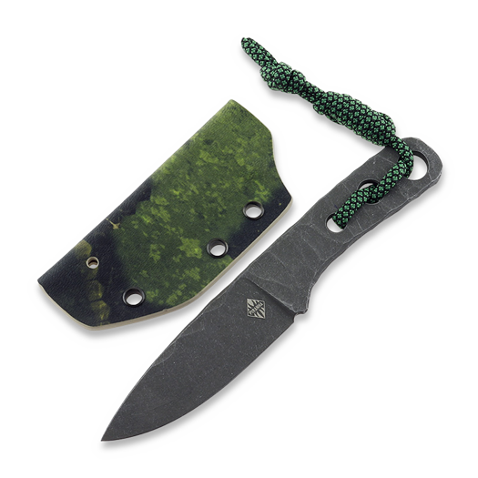 Piranha Knives Skeleton Necker 칼, camo kydex