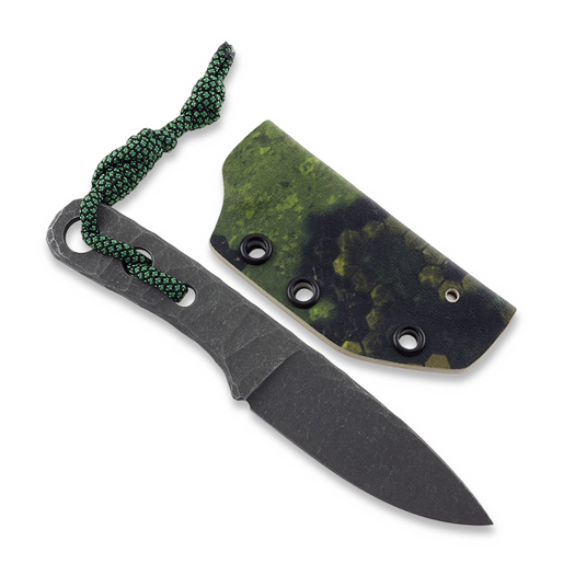Piranha Knives Skeleton Necker peilis, camo kydex