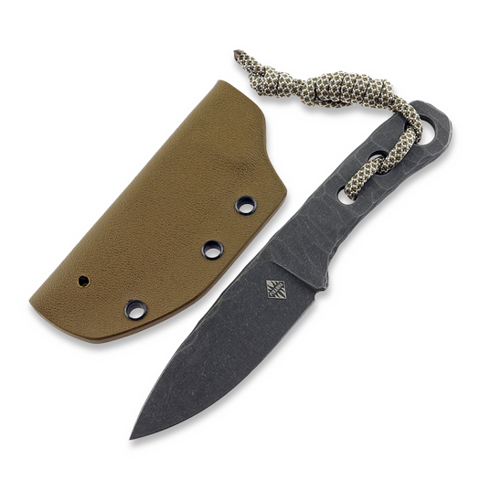 Couteau Piranha Knives Skeleton Necker, coyote kydex