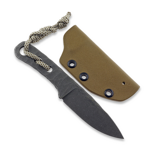 Piranha Knives Skeleton Necker kniv, coyote kydex