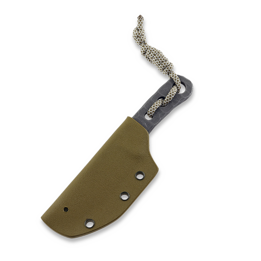 Piranha Knives Skeleton Necker kniv, coyote kydex