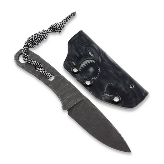 Piranha Knives Skeleton Necker kniv, piranha kydex