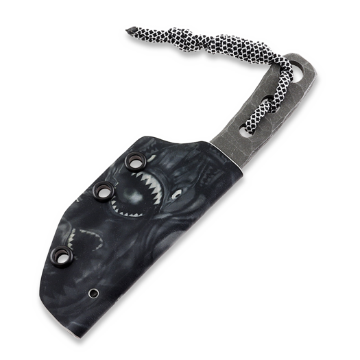 Piranha Knives Skeleton Necker kniv, piranha kydex