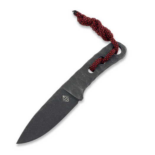 Coltello Piranha Knives Skeleton Necker, red kydex