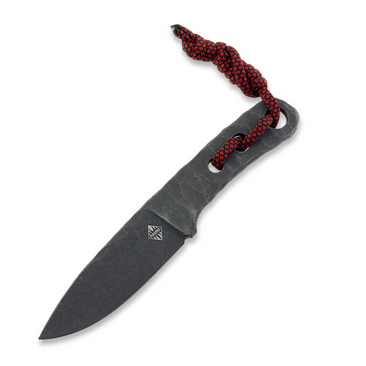 Piranha Knives Skeleton Necker 칼, red kydex