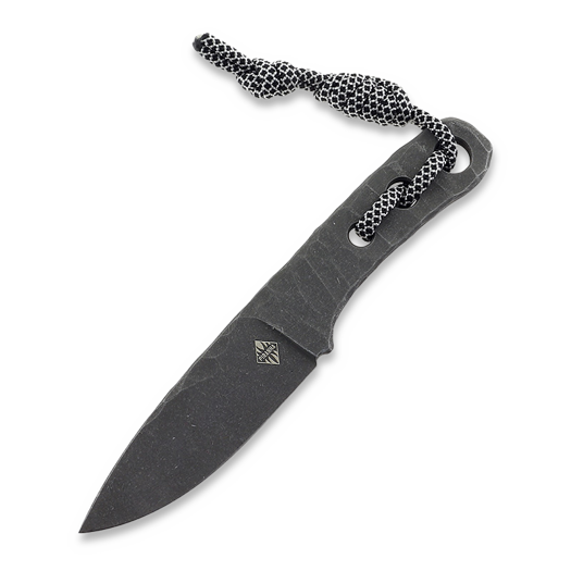 Piranha Knives Skeleton Necker kniv, white kydex