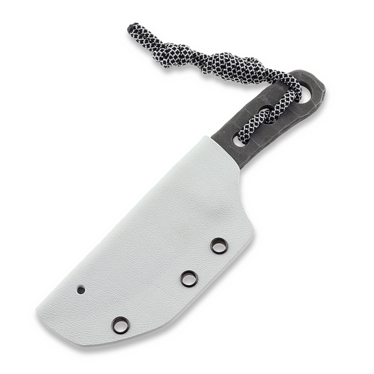 Piranha Knives Skeleton Necker peilis, white kydex