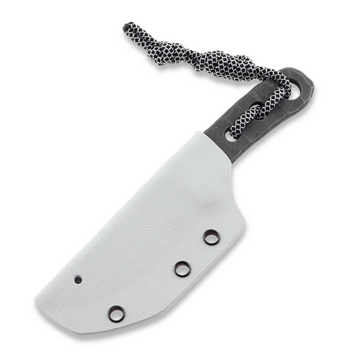 Coltello Piranha Knives Skeleton Necker, white kydex