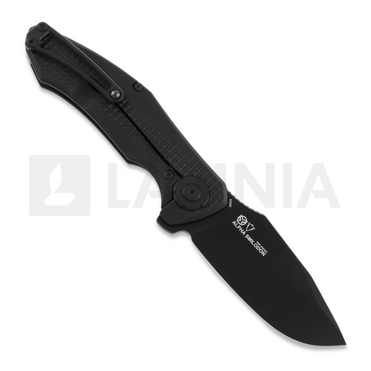 PMP Knives Alpha Smilodon Black sulankstomas peilis