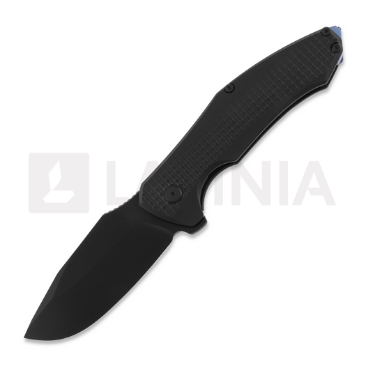 PMP Knives Alpha Smilodon Black/Blue sulankstomas peilis