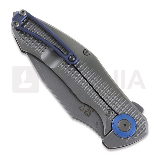 PMP Knives Alpha Smilodon Gray/Blue sulankstomas peilis