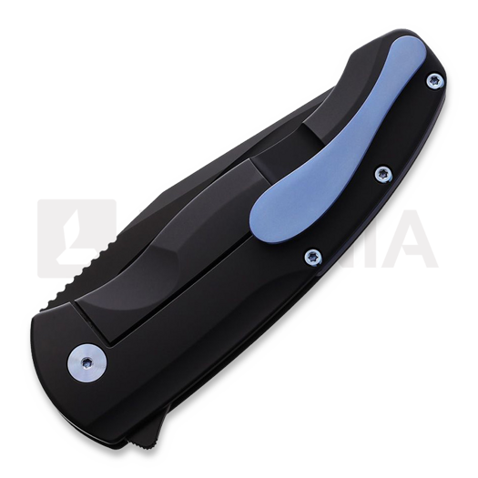 PMP Knives Berserker Black Blue Hardware sulankstomas peilis