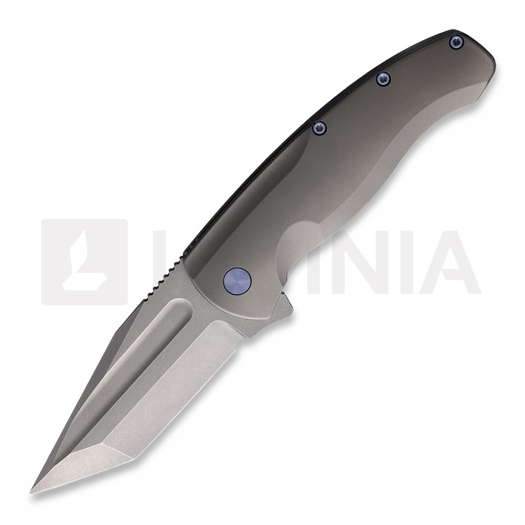 PMP Knives Berserker Gray Blue Hardware foldekniv