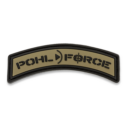 Pohl Force 3D rubber patch morale patch, brown