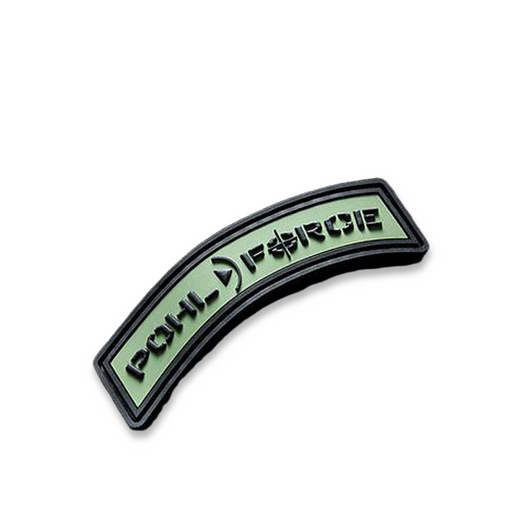 Патч на липучке Pohl Force 3D rubber patch, оливковый