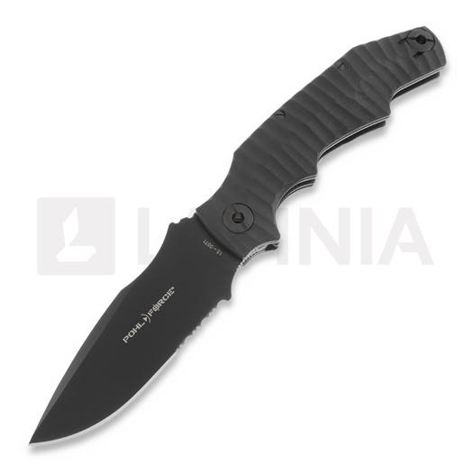 Couteau pliant Pohl Force Alpha Four Survival, lame à dents