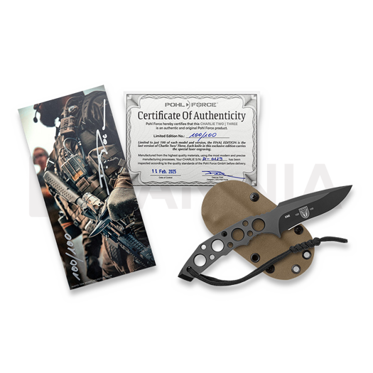 Cuțit Pohl Force Charlie Three BK - Final Edition