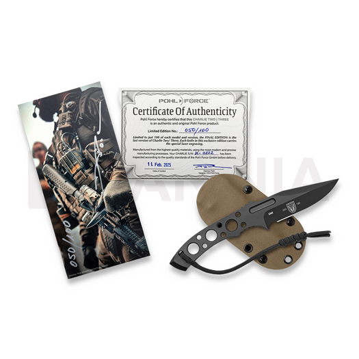 Cuțit Pohl Force Charlie Two BK - Final Edition