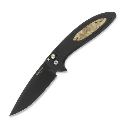 Pro-Tech Cambria Flipper 접이식 나이프, Maple burl inlay CF2103-LTDMAPLE