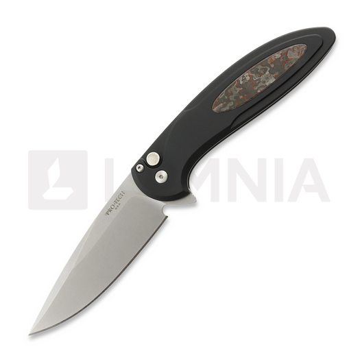 Pro-Tech Cambria Flipper 접이식 나이프, TechnoCarbon Red Inlay CF2101-LTDTCRED