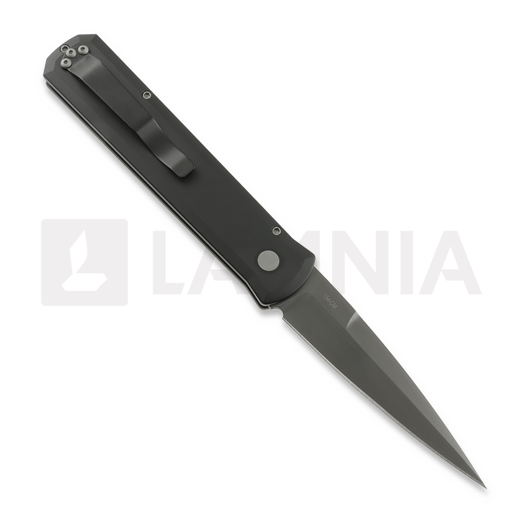Pro-Tech Godfather Black folding knife, Smoky Grey blade 921-SG