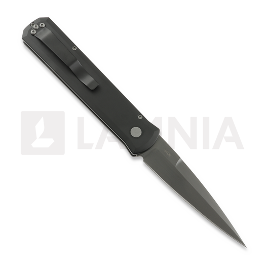 Pro-Tech Godfather Black folding knife, Smoky Grey blade 921-SG