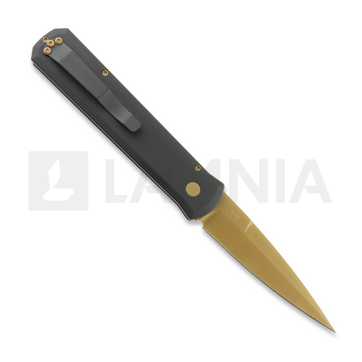 Navaja Pro-Tech Godfather Tan PDV, negro 921-TAN