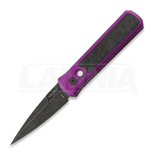 Coltello pieghevole Pro-Tech Godson DLC Wash, Marble Carbon, purple 7211-MARBLECFPUDLCW