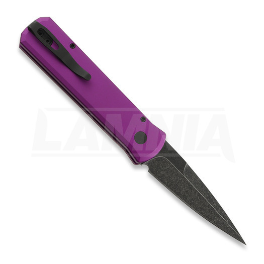 Pro-Tech Godson DLC Wash 折り畳みナイフ, Marble Carbon, purple 7211-MARBLECFPUDLCW