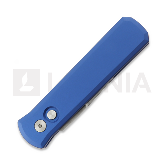 Pro-Tech Godson Satin sulankstomas peilis, Dark Blue Aluminum 721-SATINBLUE