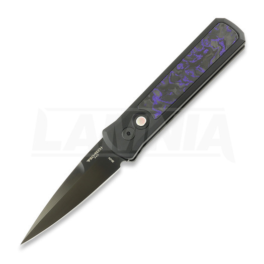 Briceag Pro-Tech Godson Violet CF Inlay DLC 20CV 7214-VIOLETCF20CV