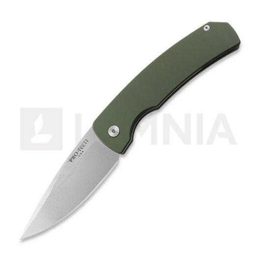 Nóż składany Pro-Tech MAGIC 2, Green Aluminum, Stonewash M2601-GREEN