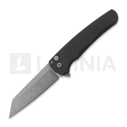 Navaja Pro-Tech Malibu Acid Wash, Dragonscale Aluminum, negro 5435-AW