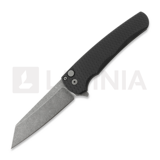 Pro-Tech Malibu Acid Wash foldekniv, Dragonscale Aluminum, sort 5435-AW
