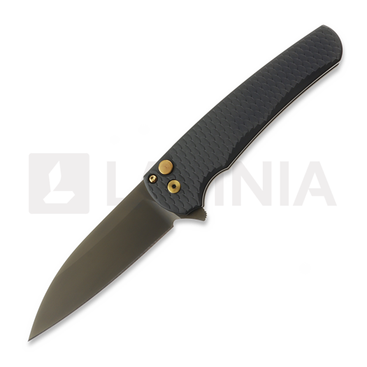 Pro-Tech Malibu Flipper Black Dragon Scale 접이식 나이프, Smoky Grey 5336-LTDSGRGH