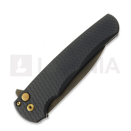 Couteau pliant Pro-Tech Malibu Flipper Black Dragon Scale, Smoky Grey 5336-LTDSGRGH