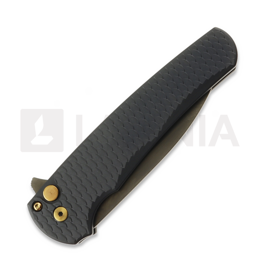 Pro-Tech Malibu Flipper Black Dragon Scale kääntöveitsi, Smoky Grey 5336-LTDSGRGH