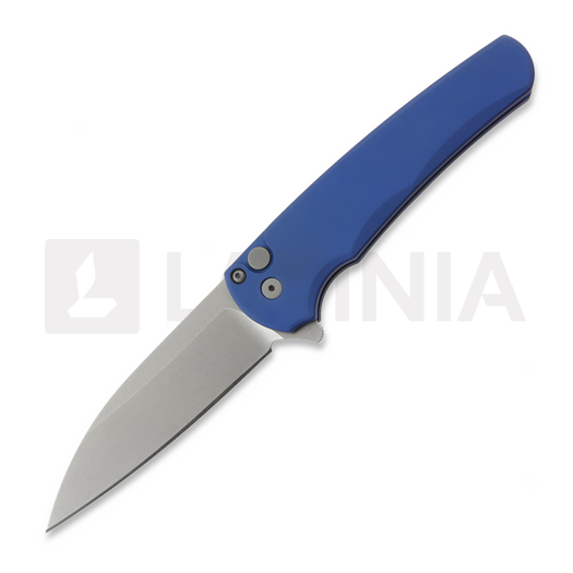 Pro-Tech Malibu Flipper Blue 접이식 나이프, Stonewash 5301-BLUE