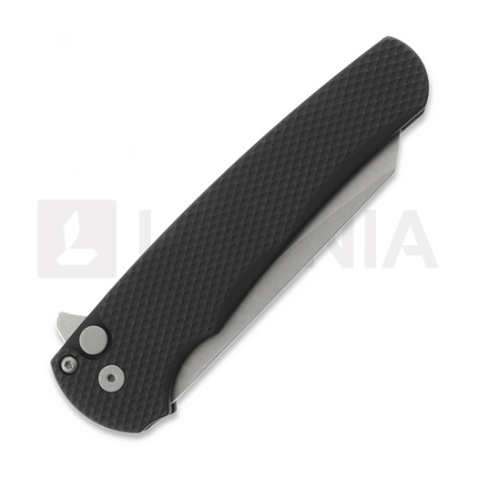 Pro-Tech Malibu Flipper Textured Black 折り畳みナイフ, Stonewash 5405