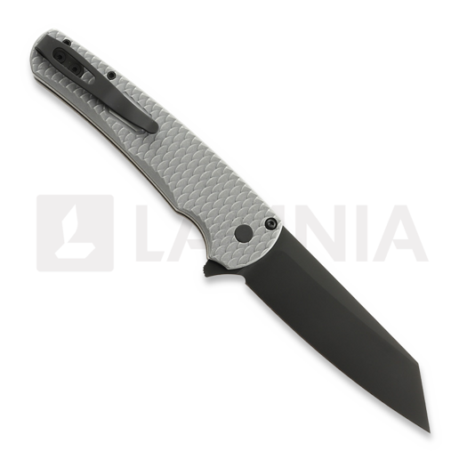 Coltello pieghevole Pro-Tech Malibu, Grey Battleworn Dragon Scale Aluminum, DLC 5436-BWGREY