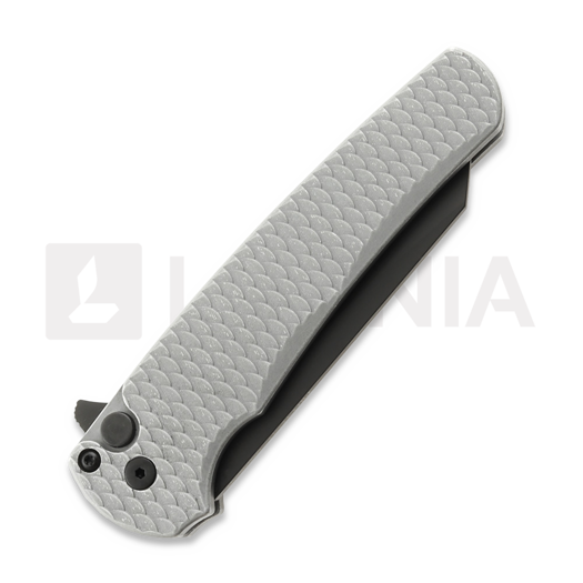 Pro-Tech Malibu k&auml;&auml;nt&ouml;veitsi, Grey Battleworn Dragon Scale Aluminum, DLC 5436-BWGREY