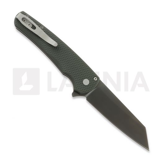 Pro-Tech Malibu Smoky Grey DLC k&auml;&auml;nt&ouml;veitsi, Textured Green 5406-SGGREEN