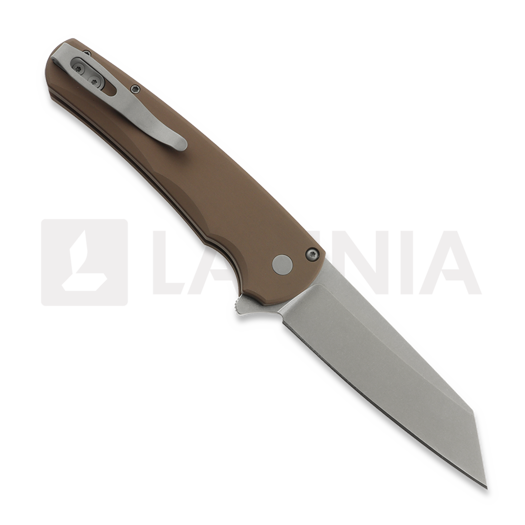 Pro-Tech Malibu Stonewashed sulankstomas peilis, FDE Aluminum 5401-FDE