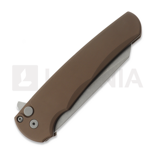 Pro-Tech Malibu Stonewashed sulankstomas peilis, FDE Aluminum 5401-FDE