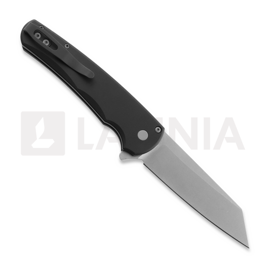 Pro-Tech Malibu Stonewashed Reverse Tanto összecsukható kés, fekete 5401