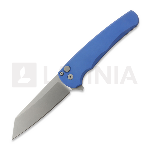 Pro-Tech Malibu Stonewashed Reverse Tanto foldekniv, blå 5401-BLUE